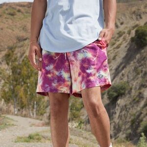 < Pacsun Men’s Colorful Tie Dye Swim Trunks >